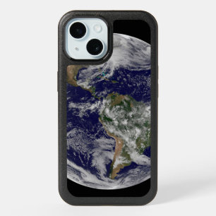 Full Earth Showing A Powerful Winter Storm. iPhone 15 Case