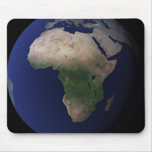 Full Earth showing Africa, Europe, & Middle Ea Mouse Pad
