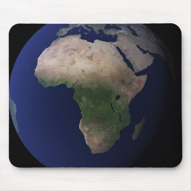 Full Earth showing Africa, Europe, &  Middle Ea Mouse Pad (Front)