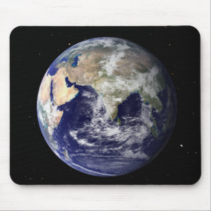Full Earth showing Europe and Asia 2 Mouse Pad