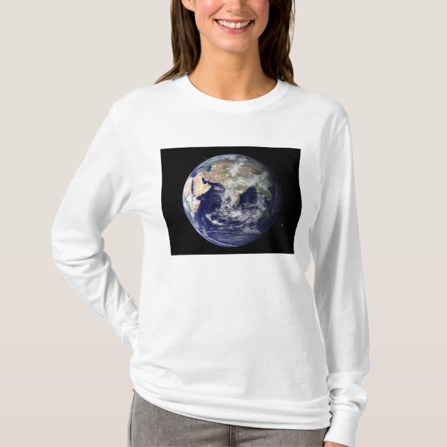 Full Earth showing Europe and Asia 2 T-Shirt (Front)