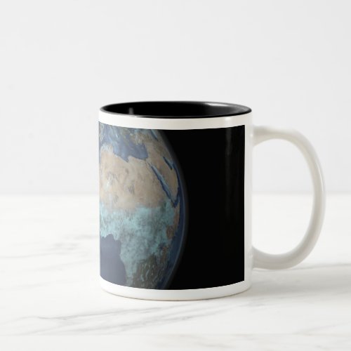 Full Earth showing evaporation Two_Tone Coffee Mug