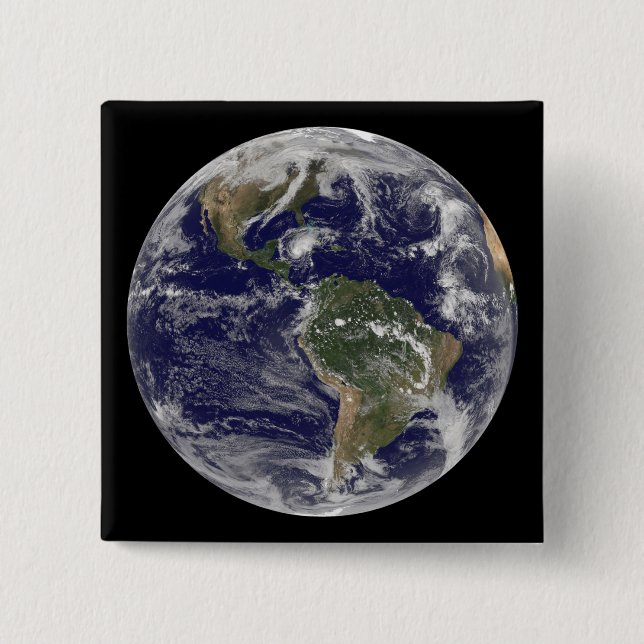Full Earth showing Hurricane Paloma Pinback Button (Front)
