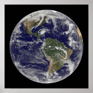 Full Earth showing Hurricane Paloma Poster