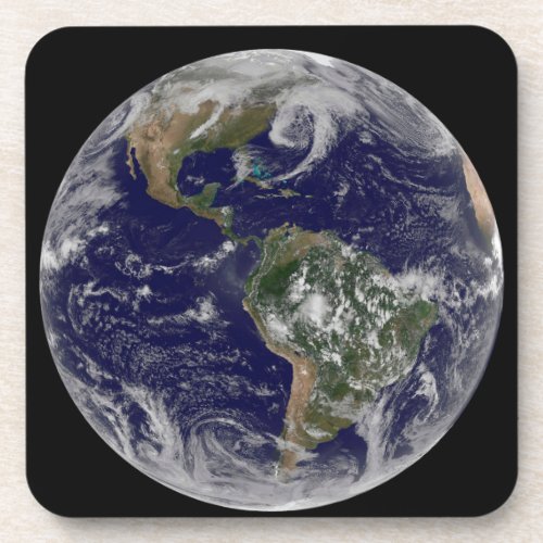 Full Earth Showing Low Pressure Systems Beverage Coaster