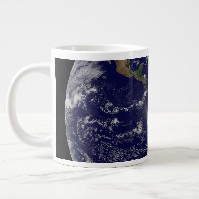 Full Earth Showing Low Pressure Systems. Giant Coffee Mug (Left)