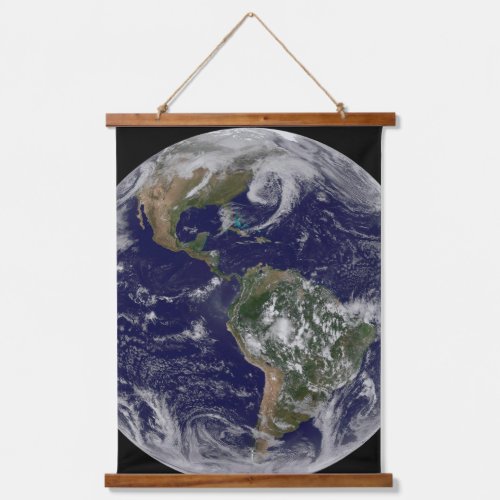 Full Earth Showing Low Pressure Systems Hanging Tapestry