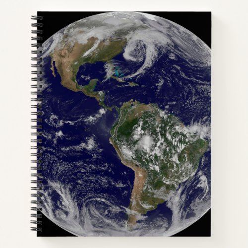 Full Earth Showing Low Pressure Systems Notebook