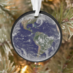 Full Earth Showing Low Pressure Systems. Ornament