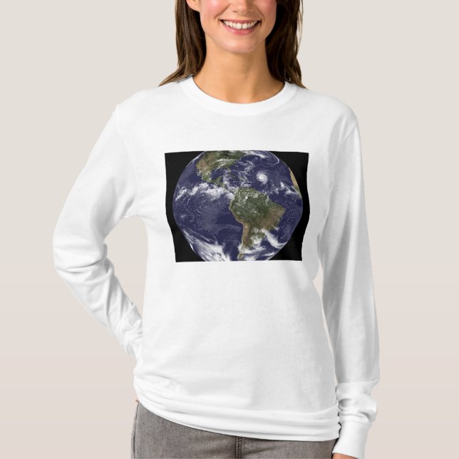 Full Earth showing North America 2 T-Shirt (Front)
