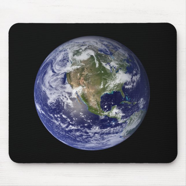 Full Earth showing North America 3 Mouse Pad (Front)