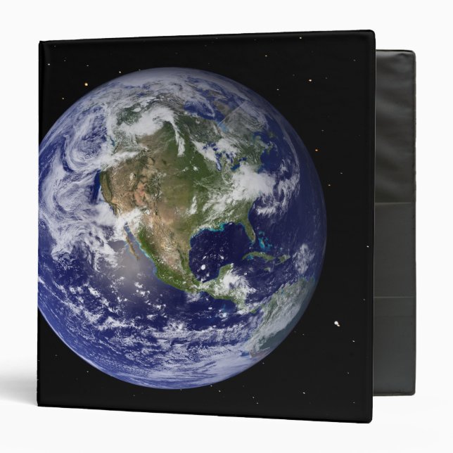 Full Earth showing North America 4 Binder (Front/Inside)