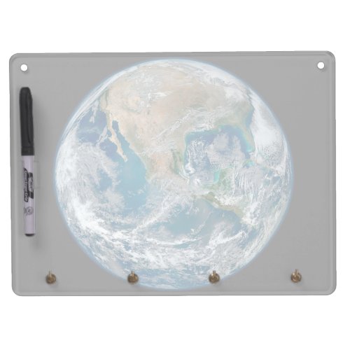 Full Earth Showing North America And Mexico Dry Erase Board With Keychain Holder