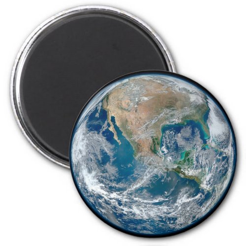 Full Earth Showing North America And Mexico Magnet