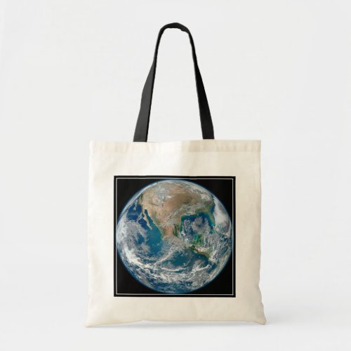 Full Earth Showing North America And Mexico Tote Bag