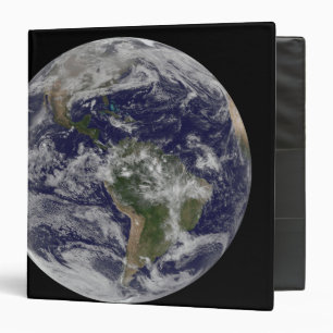 Full Earth showing North America and South Amer 4 Binder