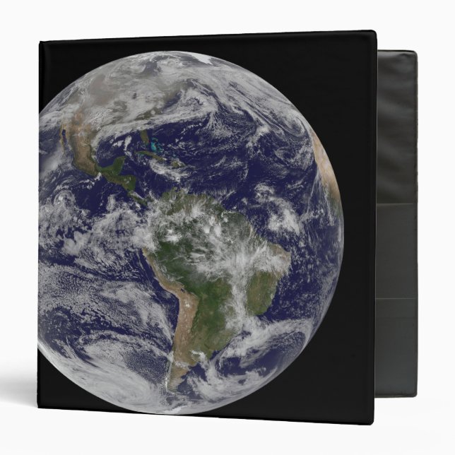 Full Earth showing North America and South Amer 4 Binder (Front/Inside)