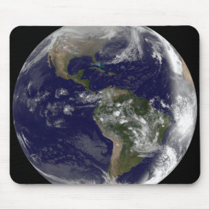 Full Earth showing North America and South Amer 7 Mouse Pad