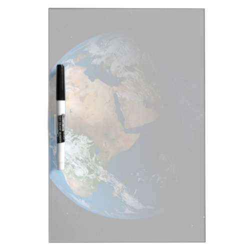 Full Earth Showing Simulated Clouds Over Africa Dry Erase Board