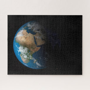 Full Earth Showing Simulated Clouds Over Africa. Jigsaw Puzzle