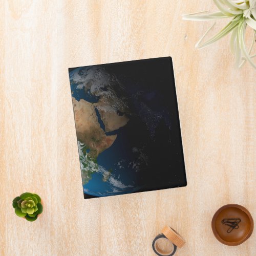 Full Earth Showing Simulated Clouds Over Africa Mini Binder