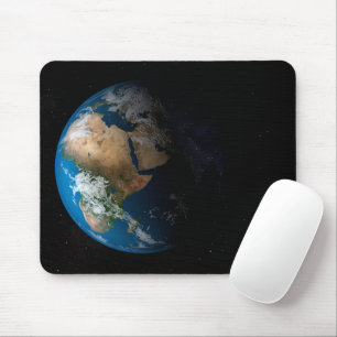Full Earth Showing Simulated Clouds Over Africa. Mouse Pad