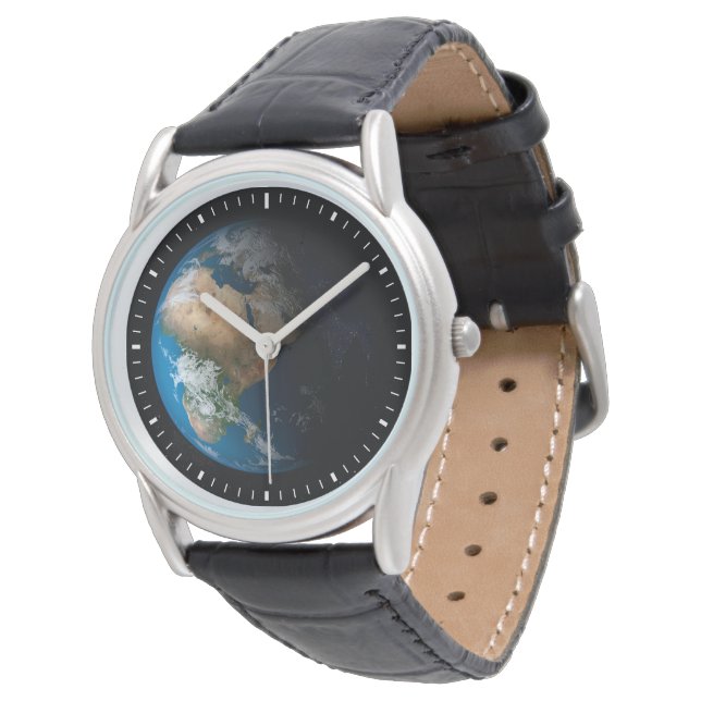 Full Earth Showing Simulated Clouds Over Africa. Watch (Angled)