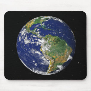 Full Earth showing South America 2 Mouse Pad