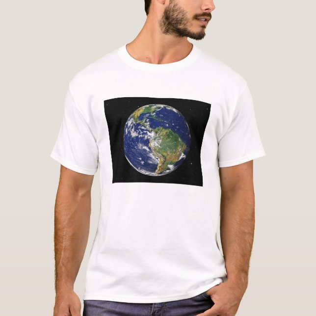 Full Earth showing South America 2 T-Shirt (Front)