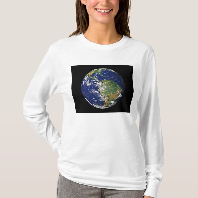 Full Earth showing South America 2 T-Shirt (Front)