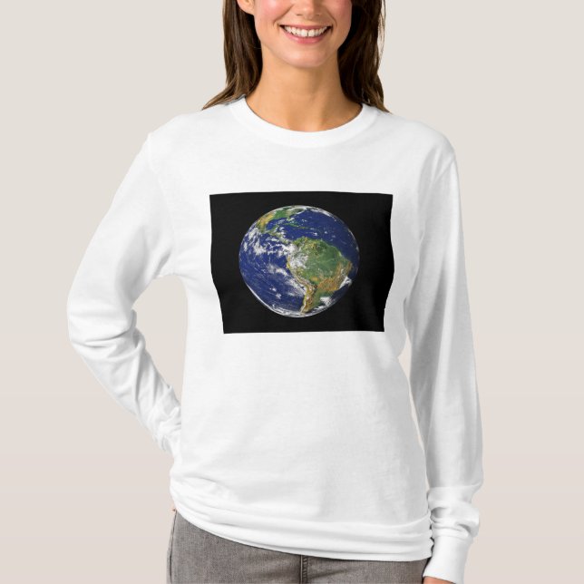 Full Earth showing South America T-Shirt (Front)
