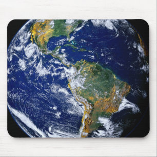 Full Earth Showing The Americas Mouse Pad