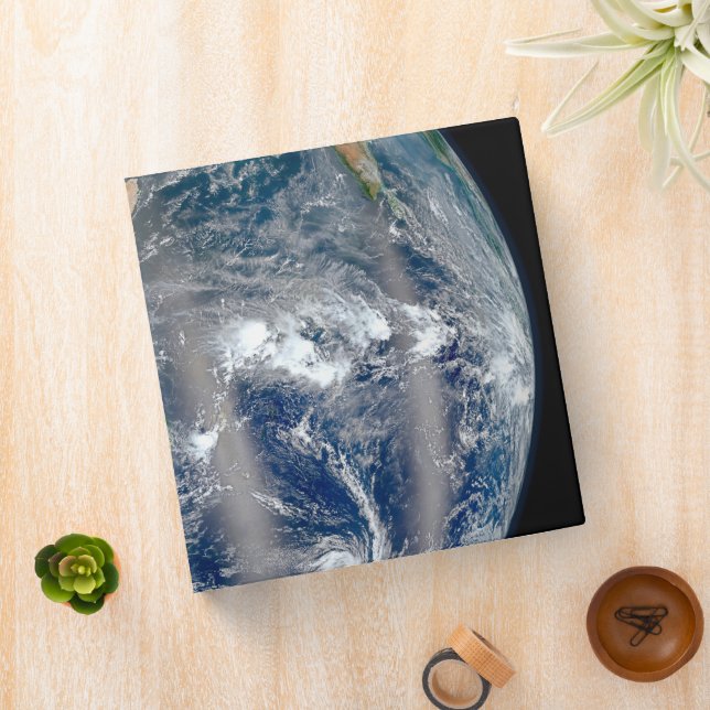 Full Earth Showing The Eastern Hemisphere. 3 Ring Binder (In Situ)