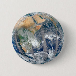 Full Earth Showing The Eastern Hemisphere. Button