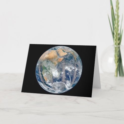 Full Earth Showing The Eastern Hemisphere Card