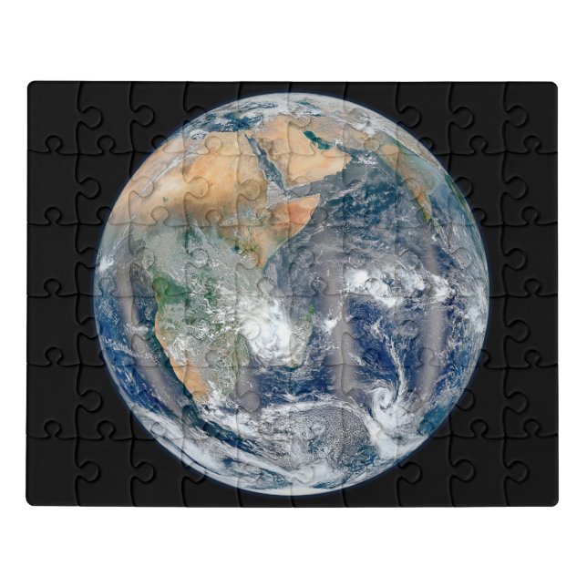 Full Earth Showing The Eastern Hemisphere. Jigsaw Puzzle (Puzzle Horizontal)