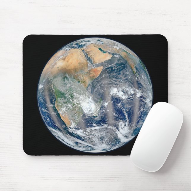 Full Earth Showing The Eastern Hemisphere. Mouse Pad (With Mouse)