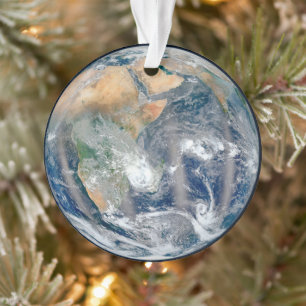 Full Earth Showing The Eastern Hemisphere. Ornament