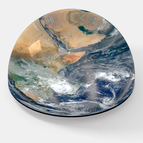 Full Earth Showing The Eastern Hemisphere Paperweight