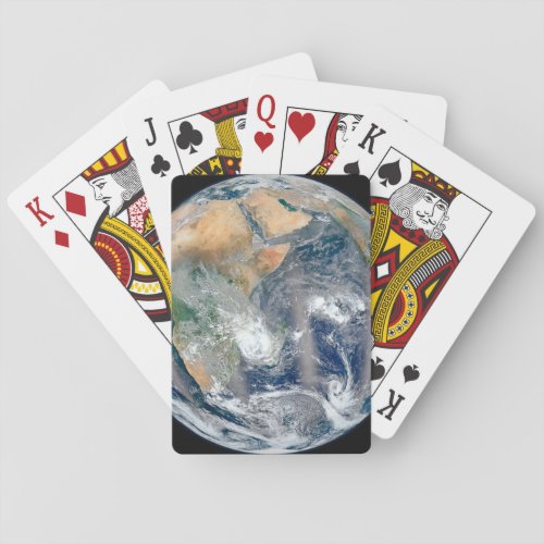 Full Earth Showing The Eastern Hemisphere Playing Cards