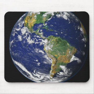 Full Earth showing the western hemisphere Mouse Pad