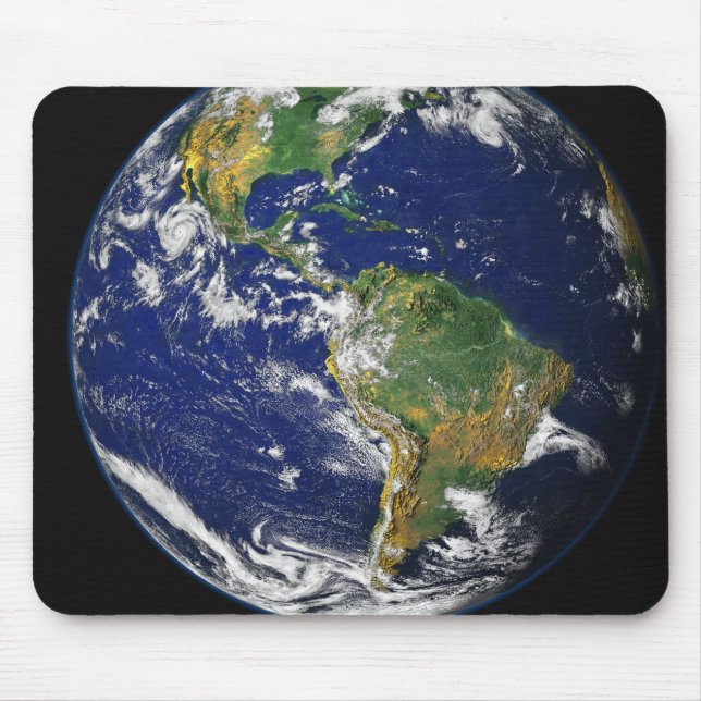 Full Earth showing the western hemisphere Mouse Pad (Front)