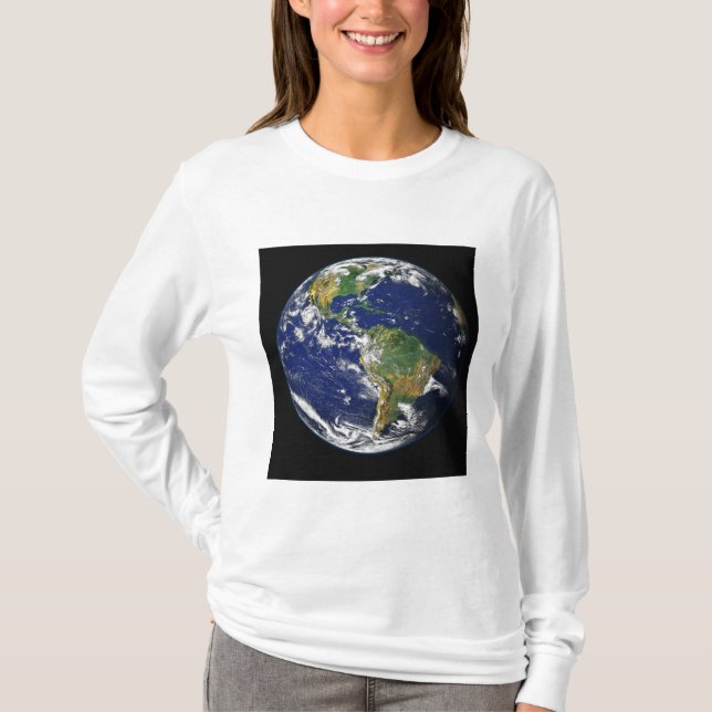 Full Earth showing the western hemisphere T-Shirt (Front)