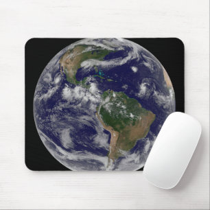 Full Earth Showing Various Tropical Storm Systems. Mouse Pad