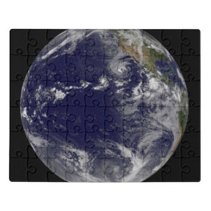 Full Earth Showing Various Tropical Storms. Jigsaw Puzzle