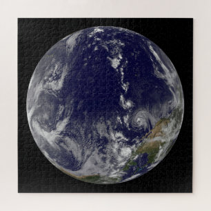 Full Earth Showing Various Tropical Storms. Jigsaw Puzzle