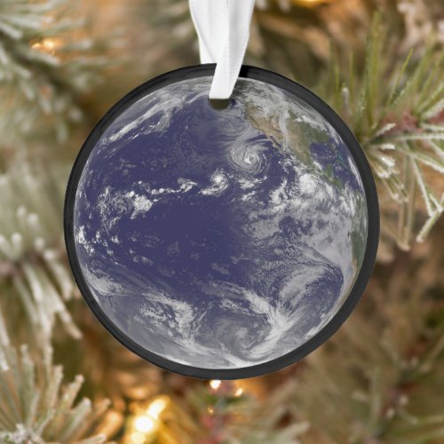 Full Earth Showing Various Tropical Storms Ornament