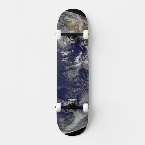 Full Earth Showing Various Tropical Storms Skateboard