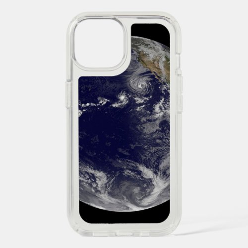 Full Earth Showing Various Tropical Storms iPhone 15 Case