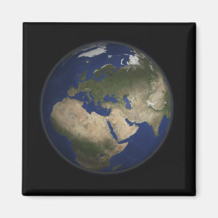 Full Earth view of Africa, Europe, and Middle E Magnet